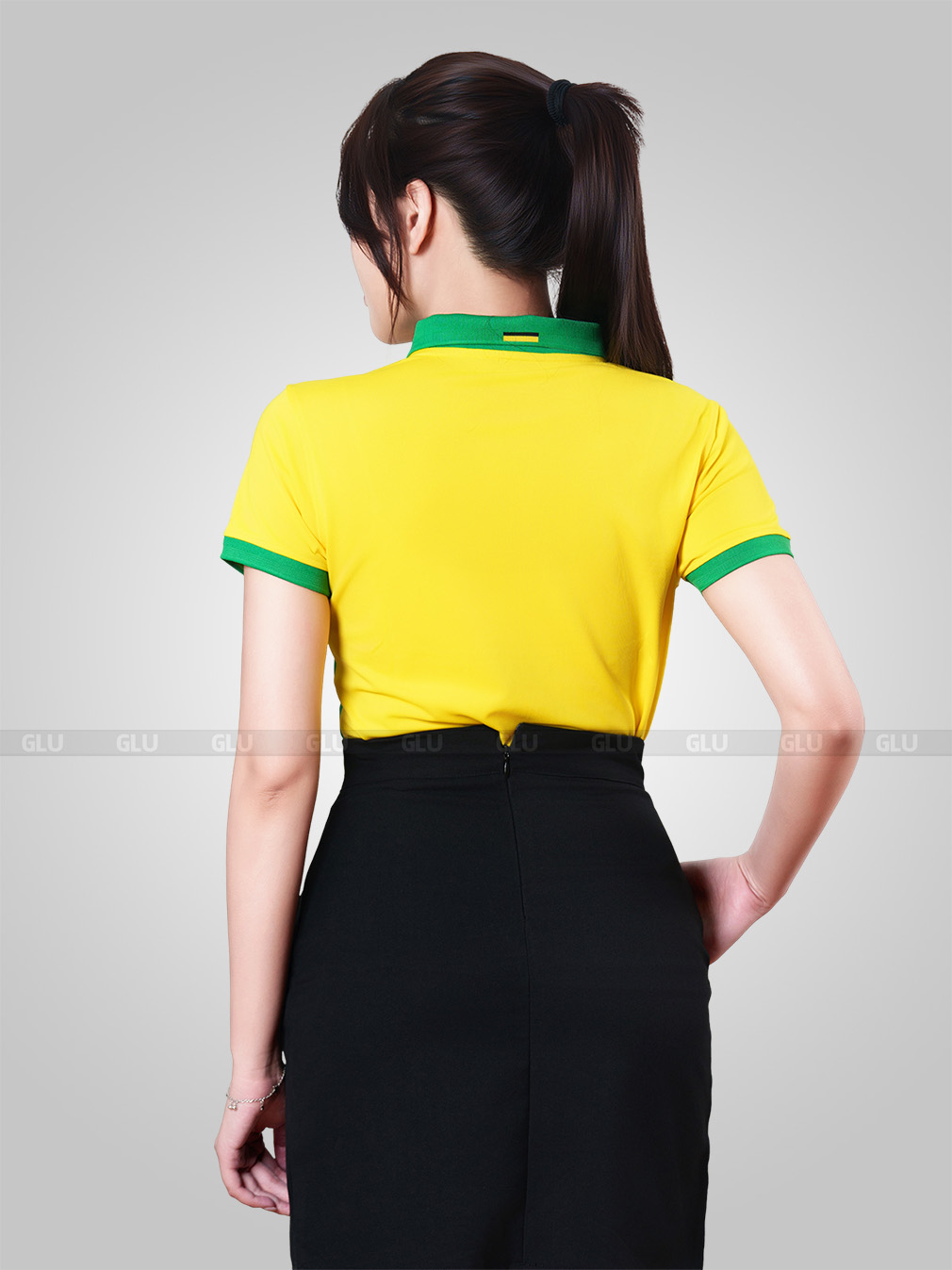 mẫu áo polo đồng phục công ty dla0021 màu xanh lá